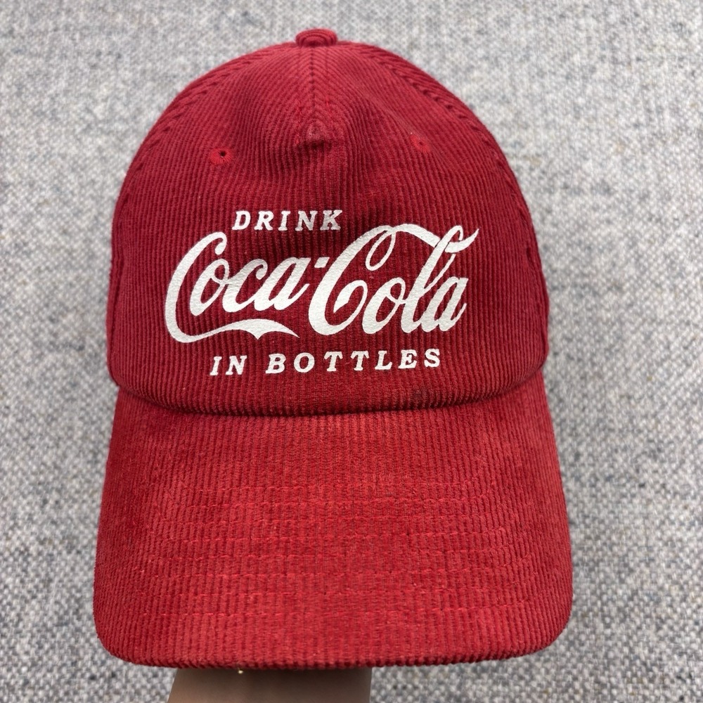 American Needle Coca Cola Red Corduroy Adjustable Snapback Hat